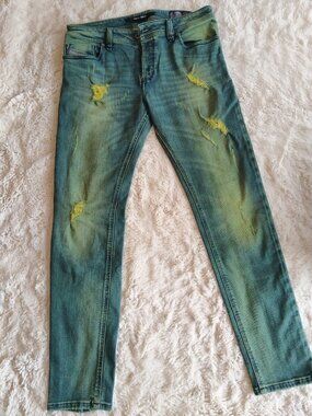 NWOT George Men's Straight Leg Chino Pants – Olive Green – Size 33